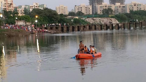 Marathi news Pimpari Chinchwad News two children drowned Ganesh immersion procession