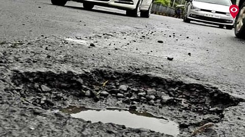 कोट्यवधीचा खर्च केलेला रस्ता दोन दिवसांत खराब