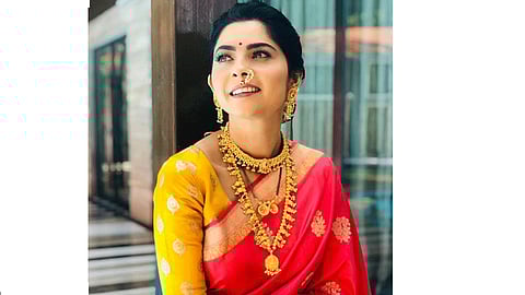 Sonalee Kulkarni Tanishq Advertisement shares on Insta