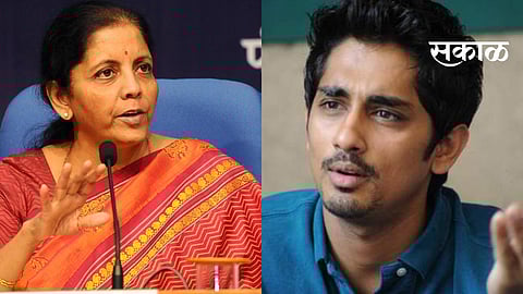 actor siddharth takes finance minister Nirmala sitharaman Maami is next level flexible in her belief system