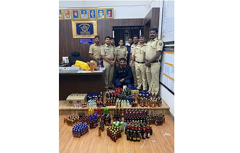 Stocks of liquor worth Rs 16 lakh 78 thousand seized while transporting foreign liquor from Innova