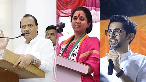 Aditya Thackeray Tweet supriya Sule Photo After ajit Pawar Tweet