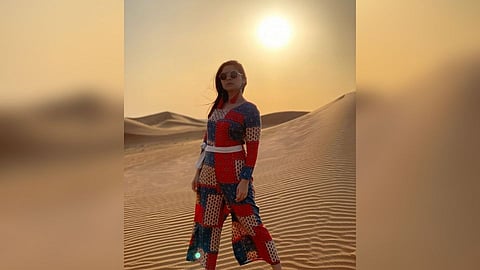 Marathi actress sonalee kulkarni enjoying vacation in Dubai