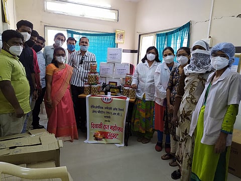 'Diwali Donation Festival' was organized in Parbhani on the occasion of Diwali with HIV children.jpg