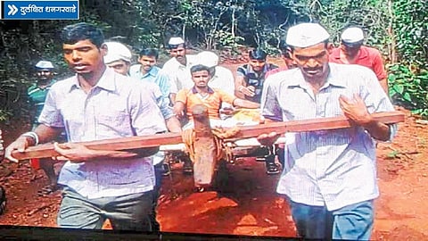 There Is No Road At The Three Dhangarwadas In Ajara Kolhapur Marathi News