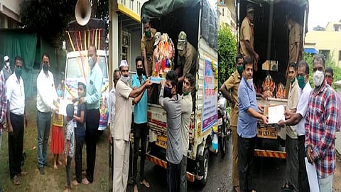 Certificates Were Given To Those Who Donated Ganesha Idols In Ajara Kolhapur Marathi News