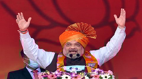 amit shah is on tour of belgaum communication with activist in belgaum