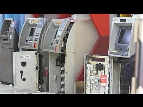 atm machine cash robbery