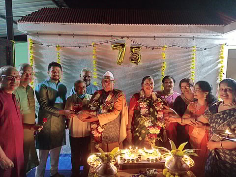Father 75th birthday celebrated