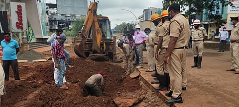 Excavation caused the gas pipeline to leak on Thursday in belgum