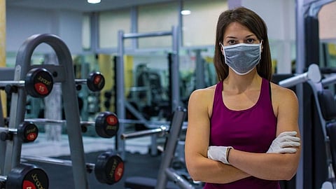 corona in gym