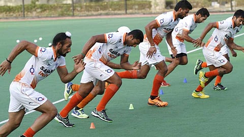 Hockey practice begins for Asian Games