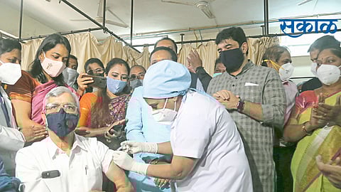 पुण्यात ४३८ जणांना कोरोनाची पहिली मात्रा; ५५ टक्के लाभार्थ्यांची उपस्थिती