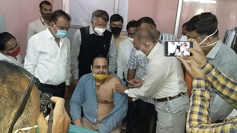 first covid 19 vaccine use to kolhapur