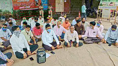 maratha community protest in kolhapur hatkanangale