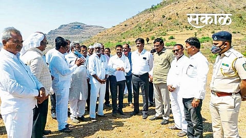 memorial of Shivaji Maharaj will be erected at the foot of Salher fort Nashik Marathi News