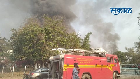 A huge fire broke out at the famous Vico company in Nagpur