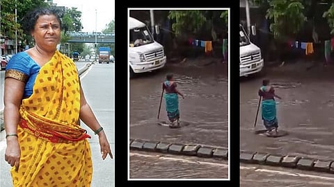 मुंबईकरांसाठी तब्बल सात तास मॅनहोलपाशी दिला खडा पहारा, स्वतःच घर मात्र पावसात गेलं वाहून