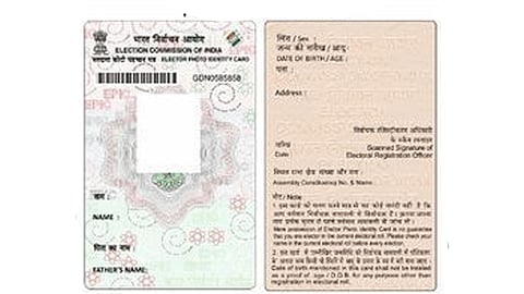 new voting pvc voter id card