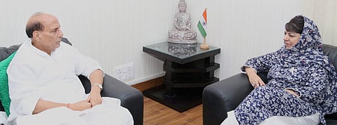 Rajnath Singh, Mehbooba Mufti