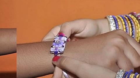 Raksha bandhan festival and relation tight of brother and sister in corona