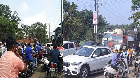 वाहतूक कोंडी पाचवीला पुजलेलीच, कल्याणकरांची पुन्हा परीक्षा