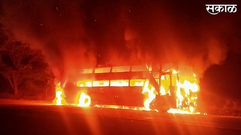 Buring Bus News Jalna