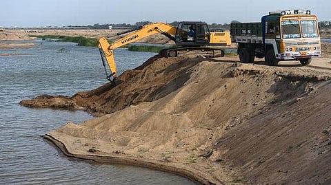 illegal sand mining