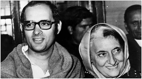 sanjay gandhi and indira gandhi.