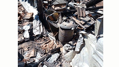 cylinder explosion in sankeshwar belgaum