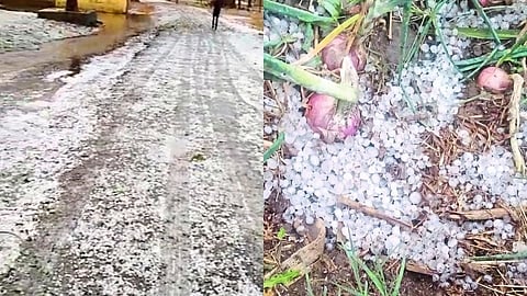 western part of Baglan taluka was hit by unseasonal rains Nashik Marathi News