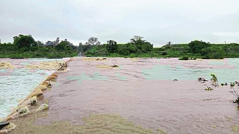 Heavy rains flood the Yerla River