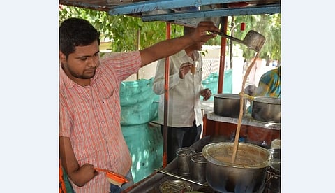 Handicapped Youth runs tea stall in Parbhani