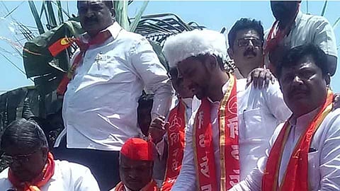 Loksabha 2019 : जोरदार शक्तीप्रदर्शनासह धैर्यशील माने यांचा अर्ज दाखल