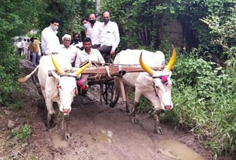 Shrirampur taluka MLA inspect crop damaged due to torrential rains
