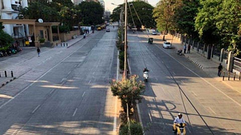 In Ahmednagar, the administration took a curfew