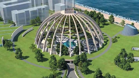 'डॉ. आंबेडकर पुतळा ३५० फूट उंच'