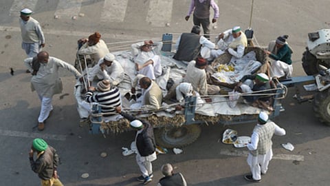 Farmers protest against the Modi Government