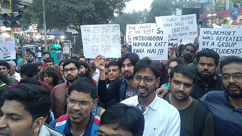 Protest against CAA and NRC in Pune At Goodluck Chowk