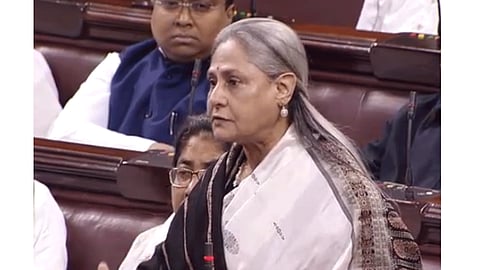 Jaya Bachchan speaking on growing incidents of rape in India in Rajya Sabha
