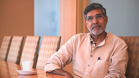 Kailash Satyarthi said that by 2047, every child in India will be safe and educated