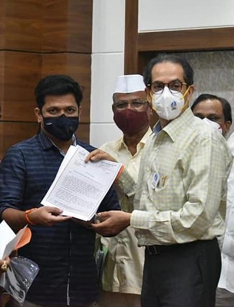 MLA Kailas Ghadge has demanded Chief Minister Uddhav Thackeray to resolve the issue of Osmanabad-Solapur railway line..jpg