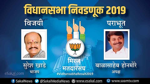 मिरज : सुरेश खाडेंंच्या हॅटट्रिकला घटत्या मताधिक्याची किनार | Election Results 2019