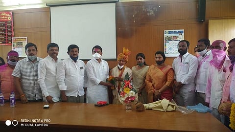 NCPs Manisha Jadhav was elected unopposed as the chairperson of the Panchayat Samiti.jpg