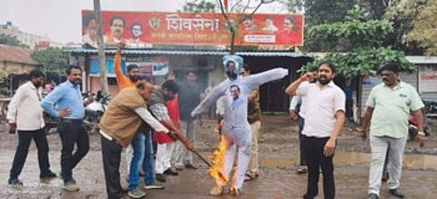 shiv sena protests
