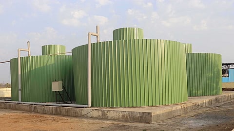 कल्याण : पालिकेने बारावे येथे उभारलेले बायोगॅस प्रकल्प (छायाचित्र : ऋषिकेश चौधरी)