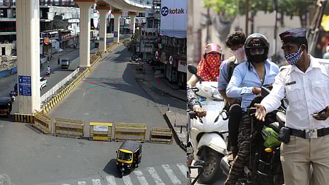 Nagpur Lockdown people are roaming but markets are strictly closed