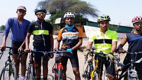 Sharad Kale from Sonai has cycled 72 times on Imampur Ghat.jpg