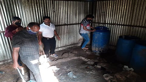 Shirur police raided five Desi brewery in Nagargaon on Saturday