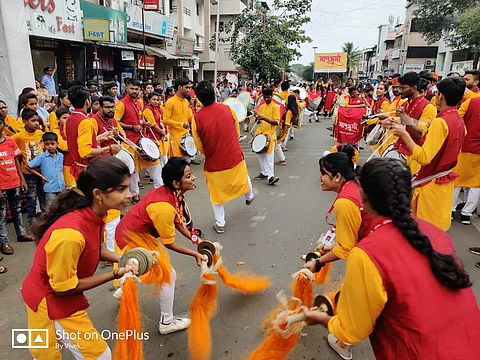 This Year Dhol tasha pathak are celebrating ganeshotsav 2020 by sharing photos on social media